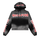 Hellstar Stars Shine Graffiti Hoodie Negro/Rojo