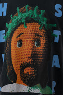 Hellstar Crochet Jesus T-Shirt Negro