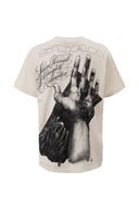 Hellstar Jesus Eyes T-Shirt Blanco