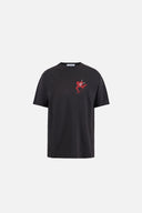 District Vision California Cotton Tee Run With Heart Vintage Black