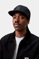 Carhartt WIP Logo Cap Black - vista frontal
