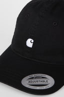 Carhartt WIP Madison Logo Cap Black White - detalle