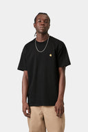 Carhartt WIP S/S Chase T-Shirt Black Gold - vista frontal