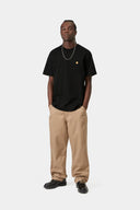 Carhartt WIP S/S Chase T-Shirt Black Gold - vista lateral