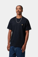 Carhartt WIP S/S Chase T-Shirt Dark Navy Gold - vista frontal