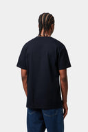 Carhartt WIP S/S Chase T-Shirt Dark Navy Gold - vista trasera