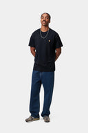 Carhartt WIP S/S Chase T-Shirt Dark Navy Gold - vista lateral