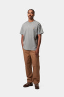 Carhartt WIP S/S Chase T-Shirt Grey Heather Gold - vista lateral
