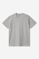 Carhartt WIP S/S Chase T-Shirt Grey Heather Gold - detalle 1