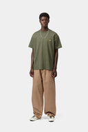 Carhartt WIP S/S Chase T-Shirt Leaf Gold - vista lateral