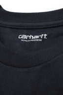 Carhartt WIP L/S Chase T-Shirt Dark Navy Gold - detalle logo 1