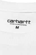 Carhartt WIP L/S Chase T-Shirt White Gold - detalle logo 1