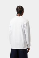 Carhartt WIP L/S Chase T-Shirt White Gold - vista trasera