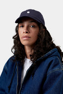 Carhartt WIP Madison Logo Cap Dark Navy White - vista frontal