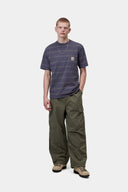 Carhartt WIP S/S Bert Pocket T-Shirt, Bert Stripe, Shady Purple / Shady Green, Garment Dyed - vista 3