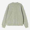 Carhartt WIP Painter Sweat, colorway Shady Green destroy wash splatter, detalle de producto