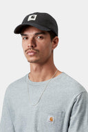 Carhartt WIP Canvas Cap Black - vista frontal