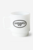 Carhartt WIP Hugging Cats Glass Mug White - vista 2