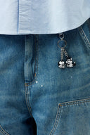 Carhartt WIP Coffee Break Keychain Black White - vista frontal