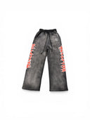 Hellstar Stars Shine Graffiti Sweatpants Negro/Rojo