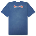 Hellstar Metal Logo T-Shirt Azul