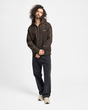 Carhartt WIP Hooded Painter Jacket, Tobacco Destroy Wash Splatter - vista 30 grados