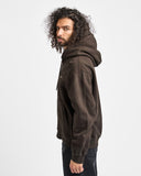Carhartt WIP Hooded Painter Jacket, Tobacco Destroy Wash Splatter - vista trasera