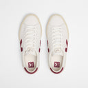 Veja Campo Leather White Grenat Hombre