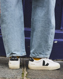 Veja Campo Leather Extra White Black Mujer