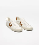Veja Campo Leather White Cognac Mujer