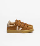 Veja Recife Logo Suede Cognac Bronz Natural Mujer