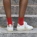 Veja Campo Leather Extra White Platine Mujer