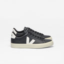 Veja Campo Leather Black White Hombre