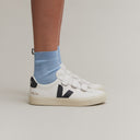 Veja Recife Leather Extra White Black Mujer